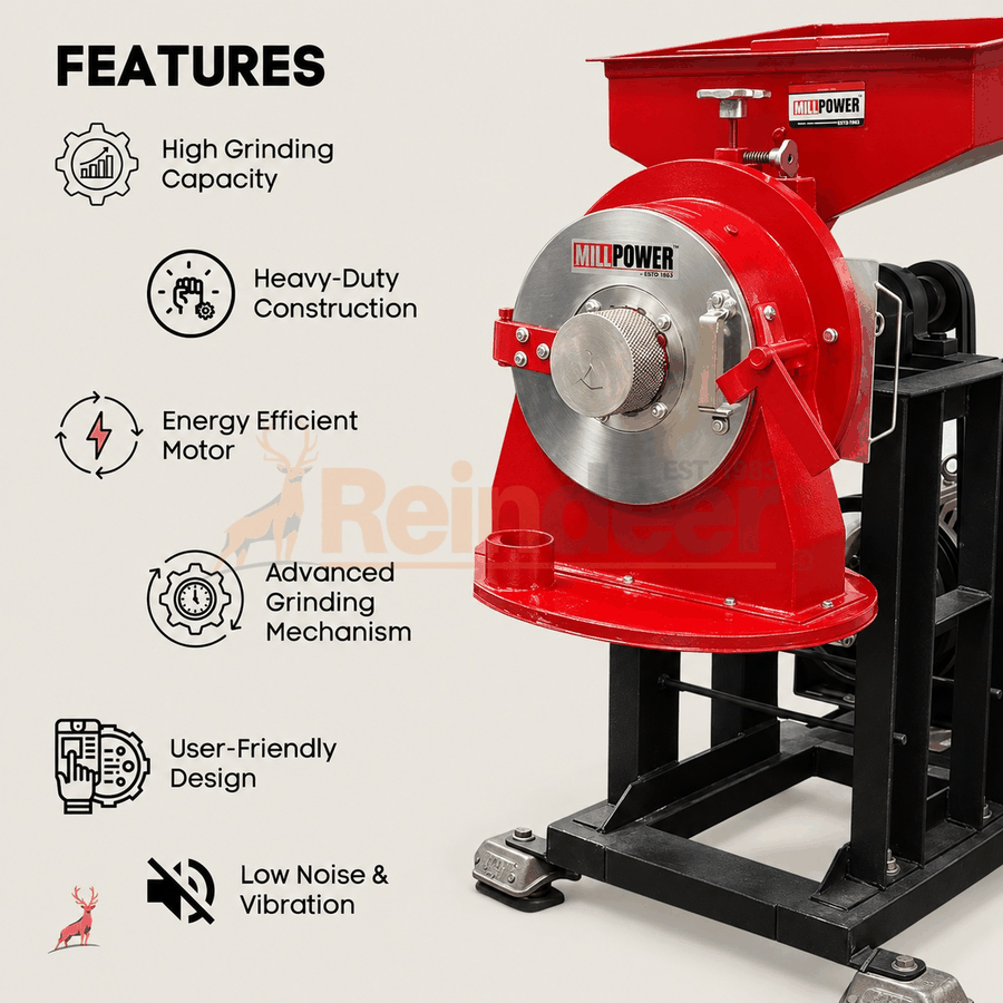 chakki atta 10 hp - fitur - reindeer machinery