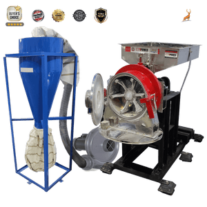 atta chakki 15 hp - mesin dengan blower cyclone - reindeer machinery