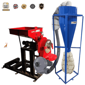 Atta chakki 15 hp - tampilan samping - mesin reindeer