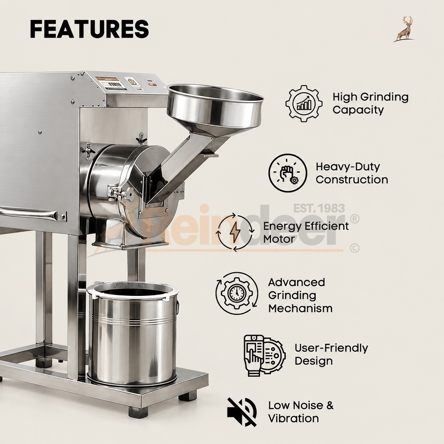 atta chakki 2 hp – fitur – Reindeer Machinery