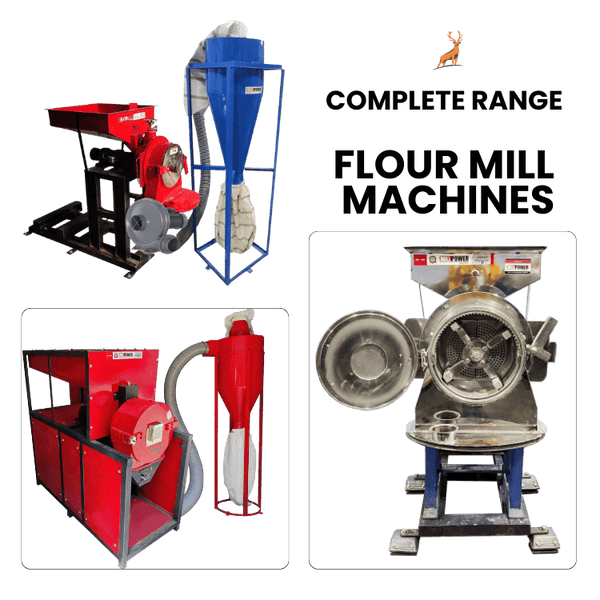 atta chakki 20 hp - Rangkaian Lengkap - Reindeer Machinery