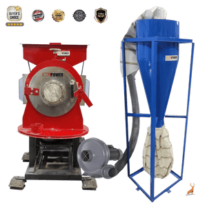 Atta chakki 200 kg per jam - mesin dengan blower-siklon - reindeer machinery