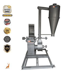 25 hp masala grinder - tampilan depan - reindeer machinery