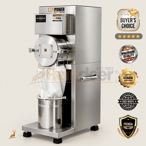 50 kg per hour atta chakki - flour outlet and collection - reindeer machinery