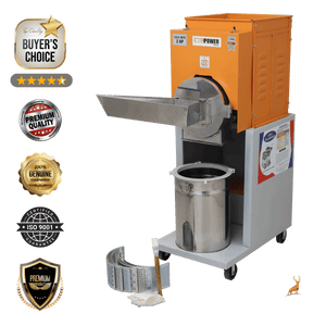 atta chakki 3 hp - mesin dengan aksesori - reindeer machinery