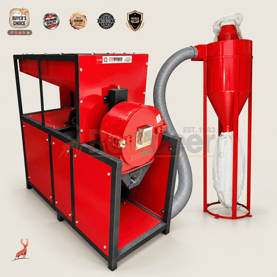 atta chakki komersial - mesin dengan blower-siklon - reindeer machinery