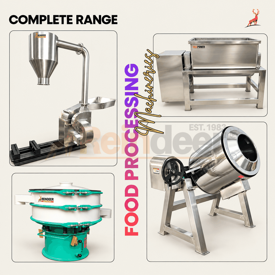 mesin pemanggang drum - pabrik rempah - reindeer machinery