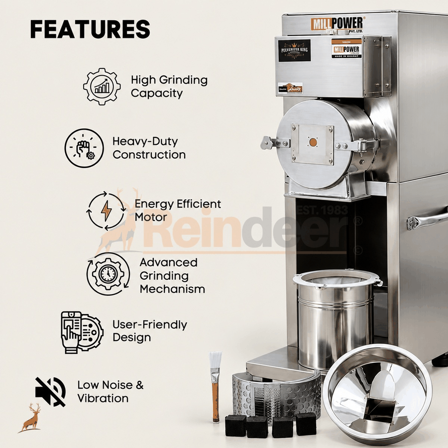 mesin penggiling tepung mini untuk usaha kecil - fitur - reindeer machinery