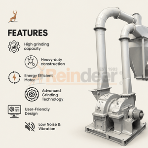 mesin penggiling kunyit - fitur - reindeer machinery