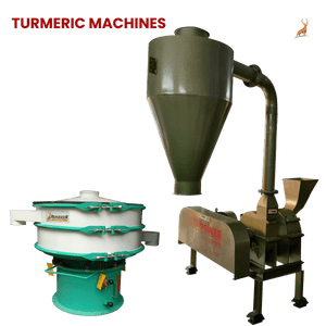 mesin bubuk kunyit - mesin dengan pengocok getar - reindeer machinery