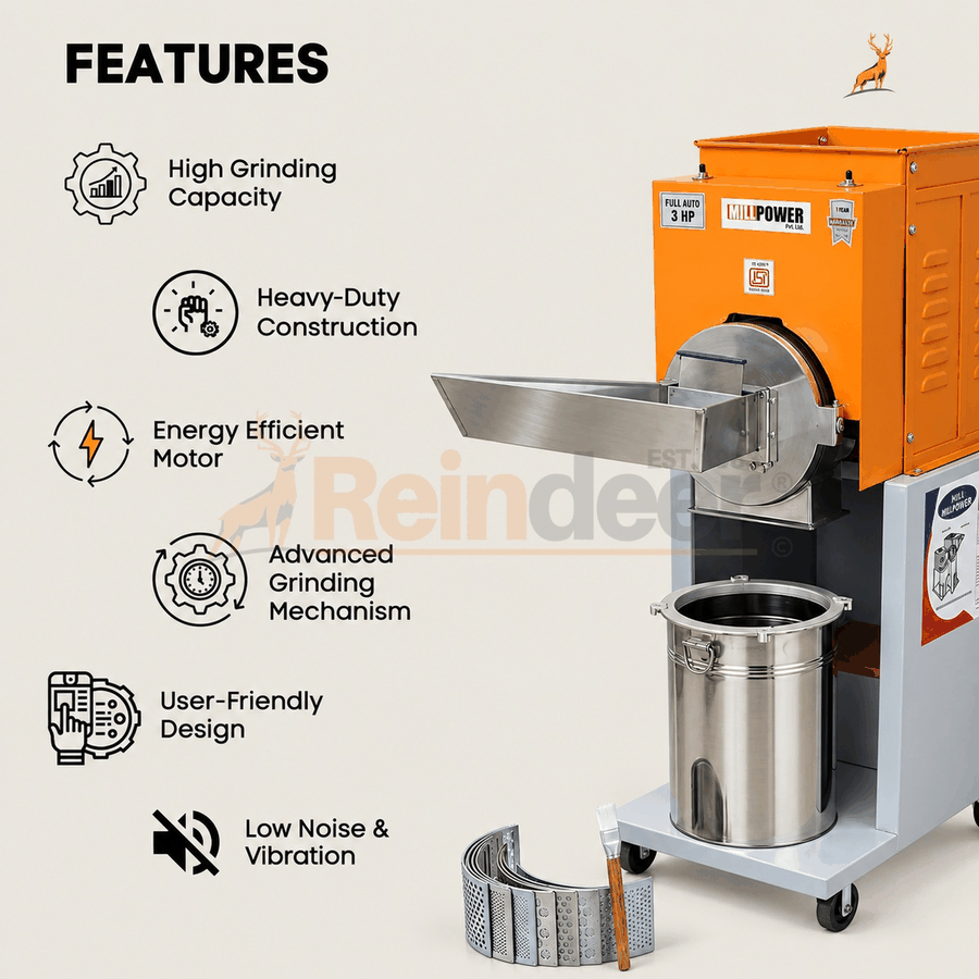 Wadah Tepung SS - Reindeer Machinery